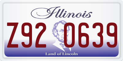 IL license plate Z920639