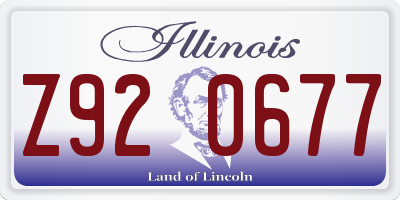 IL license plate Z920677
