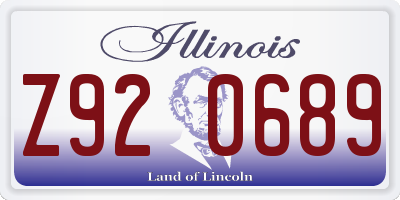 IL license plate Z920689