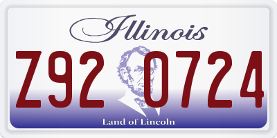 IL license plate Z920724