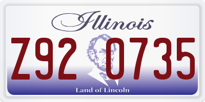 IL license plate Z920735