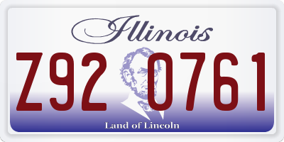 IL license plate Z920761