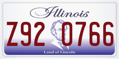 IL license plate Z920766