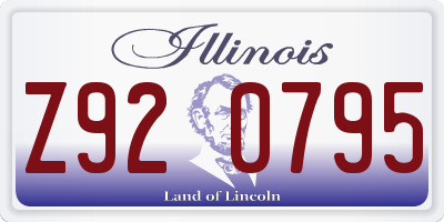 IL license plate Z920795