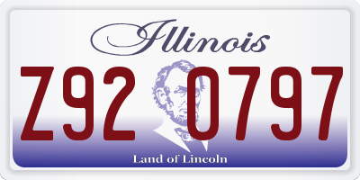 IL license plate Z920797