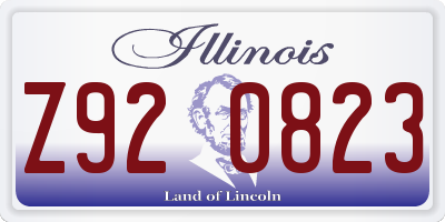 IL license plate Z920823