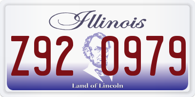 IL license plate Z920979