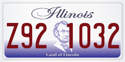 IL license plate Z921032