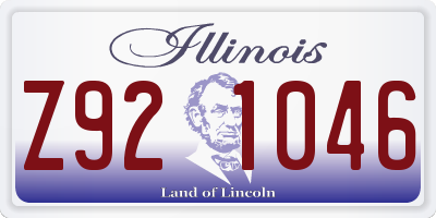 IL license plate Z921046