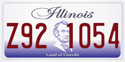 IL license plate Z921054