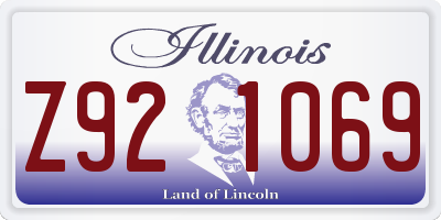 IL license plate Z921069