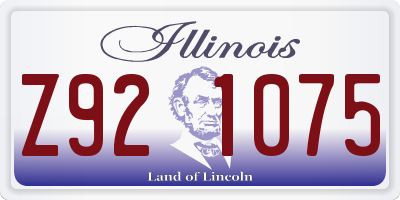 IL license plate Z921075