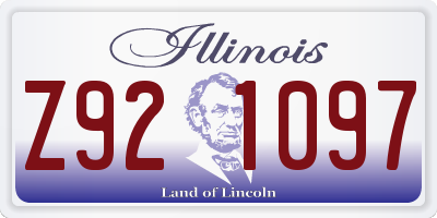 IL license plate Z921097