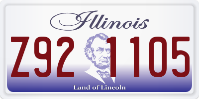 IL license plate Z921105