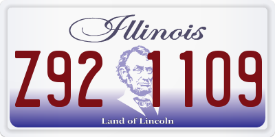 IL license plate Z921109
