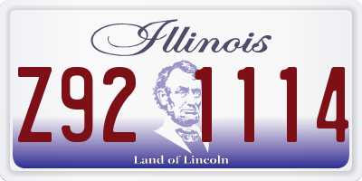 IL license plate Z921114
