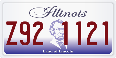 IL license plate Z921121