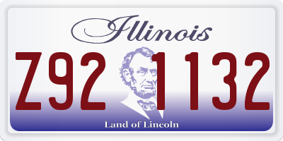 IL license plate Z921132