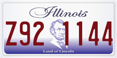IL license plate Z921144