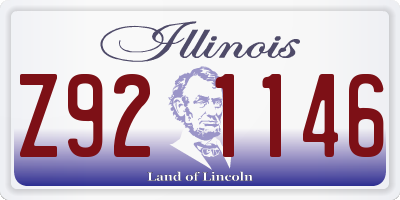 IL license plate Z921146