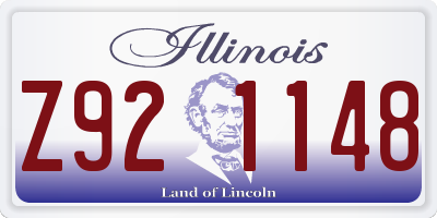 IL license plate Z921148