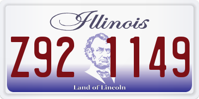 IL license plate Z921149
