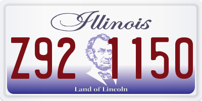 IL license plate Z921150