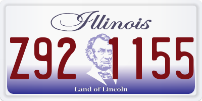 IL license plate Z921155