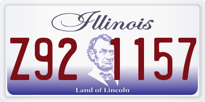 IL license plate Z921157