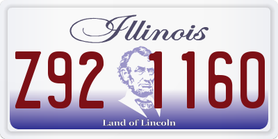IL license plate Z921160