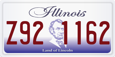 IL license plate Z921162