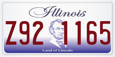 IL license plate Z921165