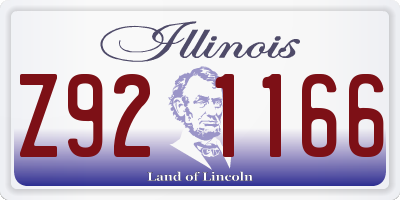 IL license plate Z921166