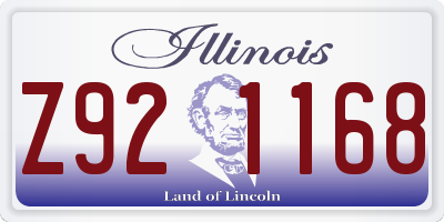 IL license plate Z921168
