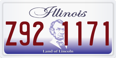 IL license plate Z921171