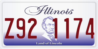 IL license plate Z921174