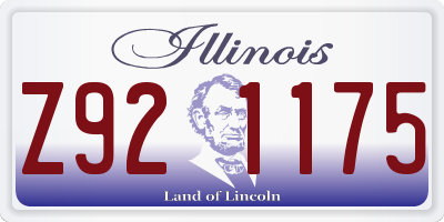 IL license plate Z921175