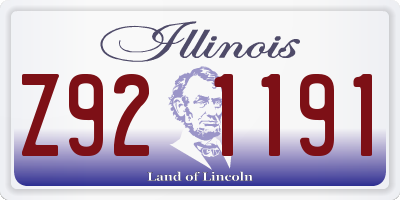 IL license plate Z921191