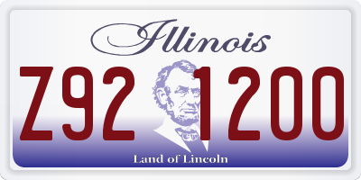 IL license plate Z921200