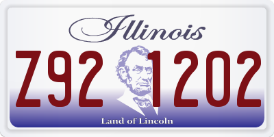 IL license plate Z921202