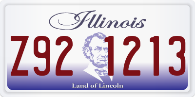 IL license plate Z921213