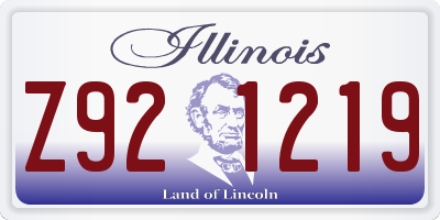 IL license plate Z921219