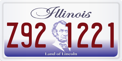 IL license plate Z921221