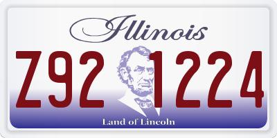 IL license plate Z921224