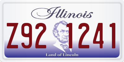 IL license plate Z921241