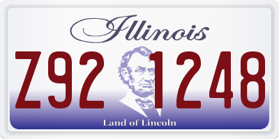 IL license plate Z921248
