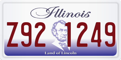 IL license plate Z921249