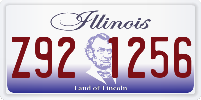 IL license plate Z921256
