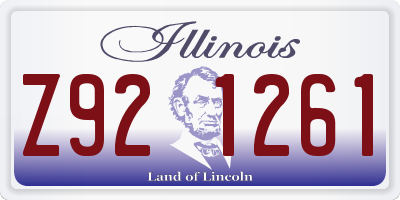 IL license plate Z921261