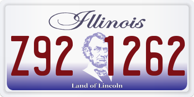IL license plate Z921262